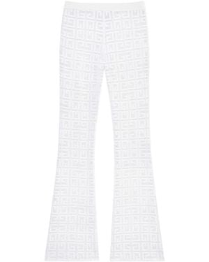 Givenchy Monogrammed Elastic Waistband Pants - White