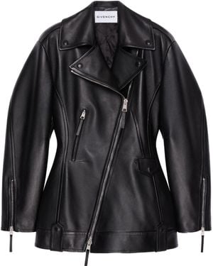 Givenchy Cinched Biker Jacket - Black