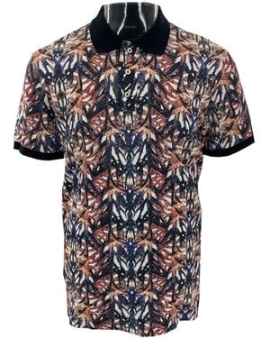 Just Cavalli Printed Short-Sleeved Shirt - Blue