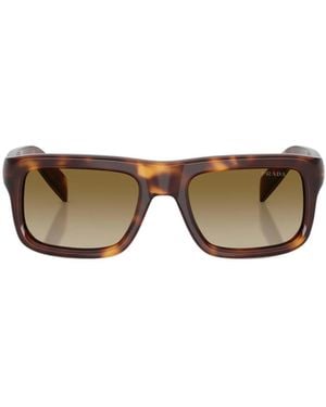 Prada Eyewear Rectangular Frame Sunglasses - Multicolor
