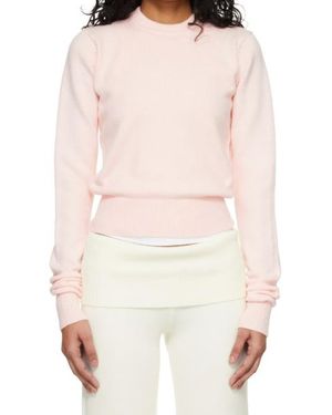 Skims Crew Neck Jumper - Pink