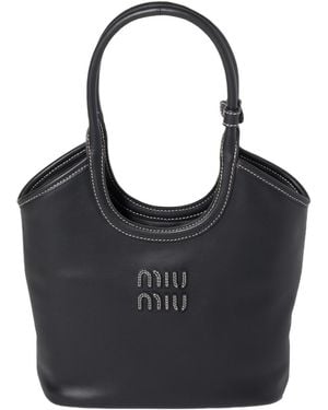 Miu Miu Ivy Leather Bag - Black