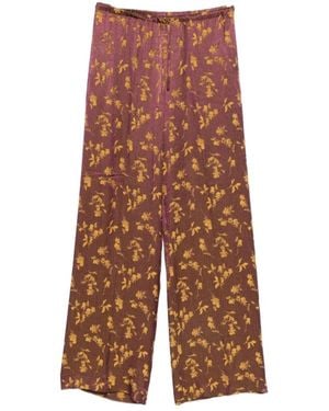 Dries Van Noten Printed Casual Pants - Brown