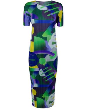Pleats Please Issey Miyake Pleats Please Issey Miyake Playground Dress - Blue
