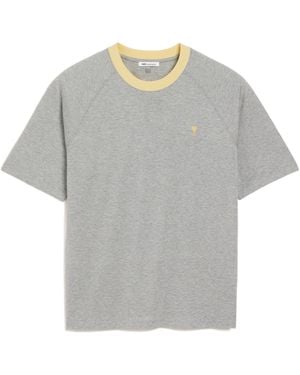 Ami Paris Ami Ami De Coeur Crewneck T-Shirt - Grey