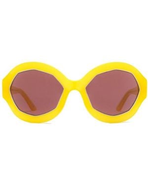Marni Round Frame Sunglasses - Yellow