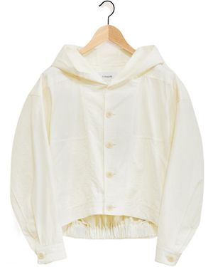 Lemaire Lightweight Hooded Button-Up Jacket - White
