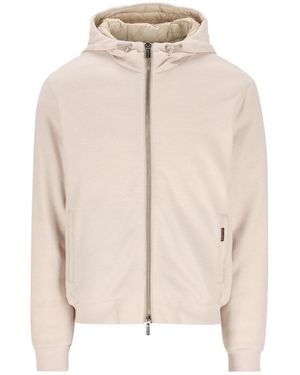 Moorer Hooded Jacket - Natural