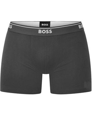 BOSS Solid Color Boxers - Black