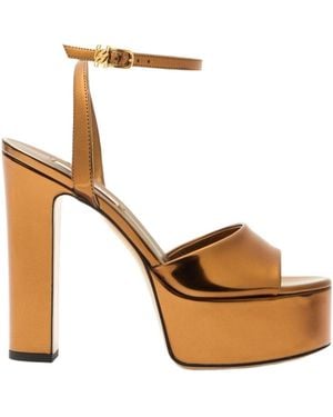 Casadei Patty Platform Interstellar Sandal - White