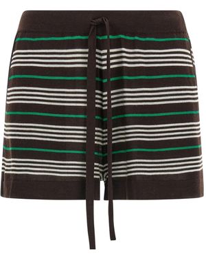 P.A.R.O.S.H. 'Listripes' Shorts - Black