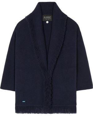 Alanui Fringed Cardigan - Blue
