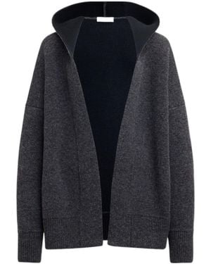 Alaïa Long-Sleeved Knitted Cardigan - Black