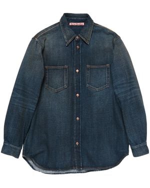 Acne Studios Double-Pocket Denim Shirt - Blue