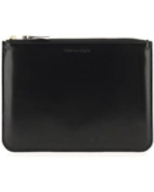 Comme des Garçons Logo Clutch - Black