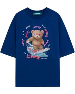 Barrow Bear Print T-Shirt - Blue