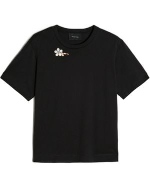 Simone Rocha Embellished Boy T-Shirt - Black