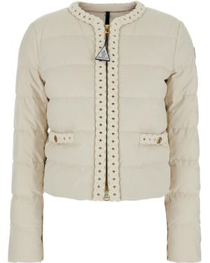 ジャケット MONCLER Women Jackets 1A00010 WHITE Outerwear for Women - Down Jackets, Coats and Vests | Moncler US