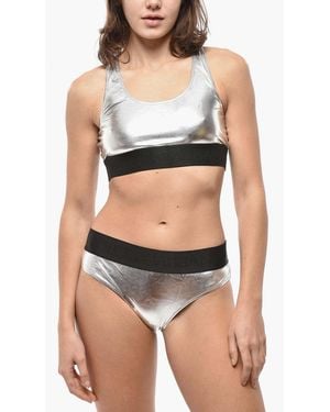 Dolce & Gabbana Metallic-Effect Bikini - Black