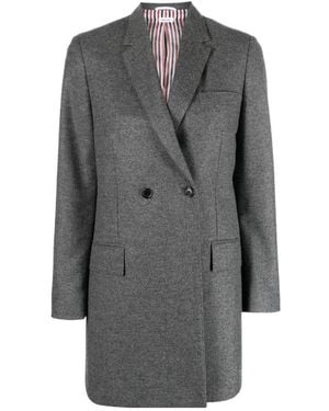 Thom Browne Buttoned Coat - Grey