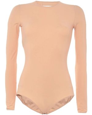 Maison Margiela Solid Colour Stretch Top - White
