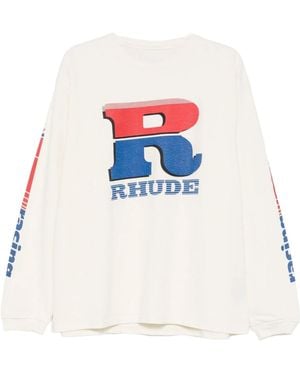 Rhude Long-Sleeved T-Shirt - White