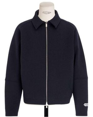 Dior Zipped Blouson Jacket With Christian Paris Tag - Blue