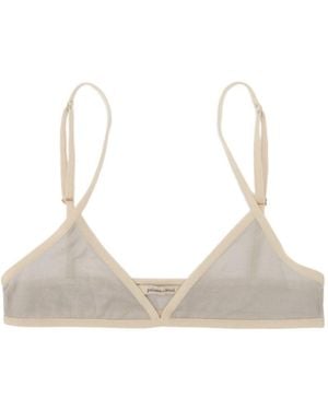 Paloma Wool Sheer Triangle Bralette - Natural