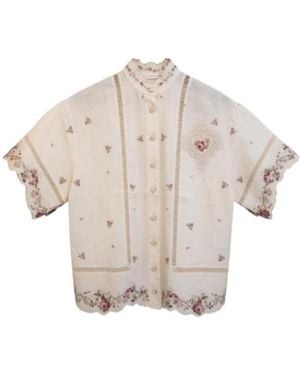 Zimmermann Patience Short-Sleeved Shirt - Multicolour