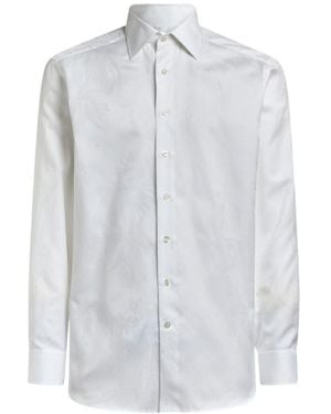Etro Collared Long-Sleeved Shirt - White