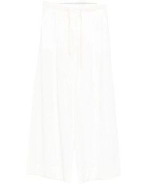 Soeur Drawstring Casual Trousers - White
