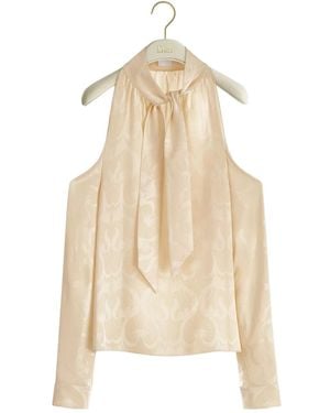 Dior Shoulder-Baring Blouse - Natural