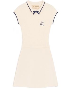 Valentino Knitted Short Dress - Natural