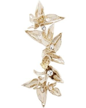Erdem Flower-Tone Crystal Brooch - Metallic