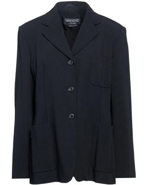 Weekend by Maxmara Slim-Fit Single- Blazer - Blue