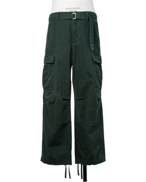 Sacai X Carhartt Wip Belted Cargo Pants - Green