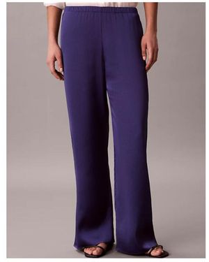 Calvin Klein Hammered Satin Textured Trousers - Purple