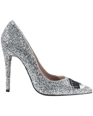 Chiara Ferragni Sequined High Heels - Metallic