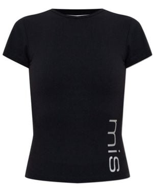 MISBHV Open Back Short-Sleeved T-Shirt - Black