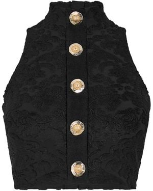 Balmain Zippered Vest - Black