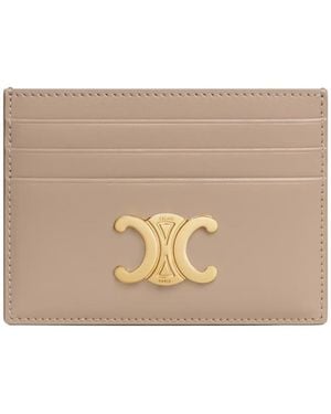Celine Card Holder Triomphe - Natural