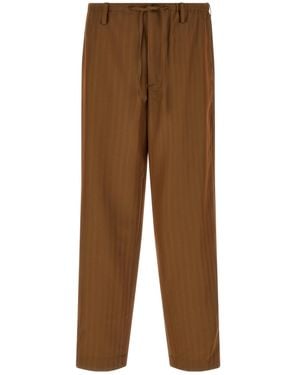 Dries Van Noten Penny Long Trousers - Brown
