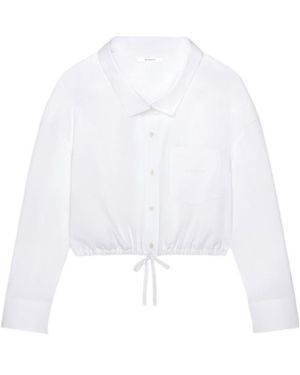Givenchy Cropped Poplin Shirt - White
