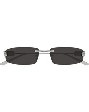 Balenciaga Eyewear Rectangle Frame Sunglasses - White