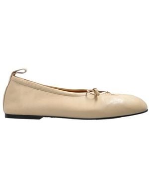Alohas Drawstring Ballet Flats - Natural