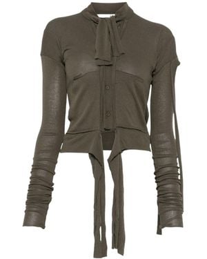 OTTOLINGER Destructured Cardigan - Green