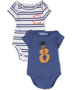 Bobo Choses Two Pieces Of Printed Jumpsuit - Blue