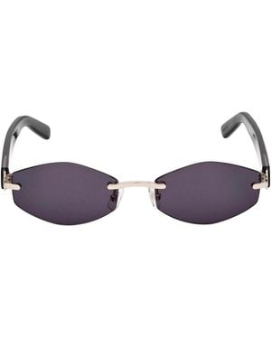 Gcds Metal Frame Sunglasses - White