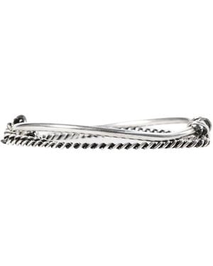 Ann Demeulemeester Vokko Bangle With Chain - White