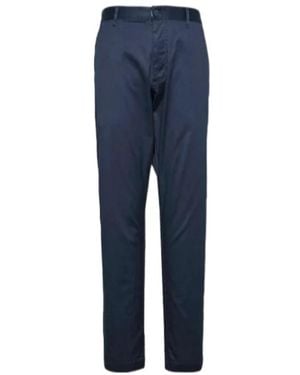 EA7 Logo Details Casual Trousers - Blue